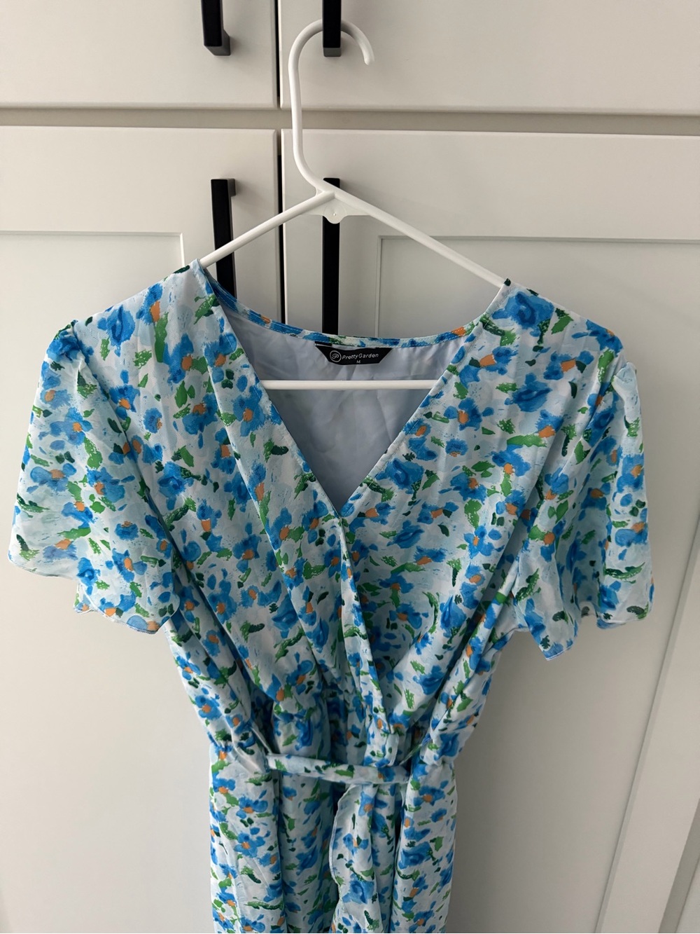 Blue Floral Aline Dress
